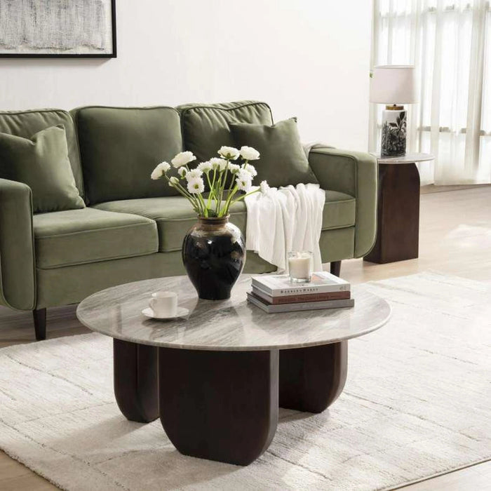 Grugaris New Coffee Table Marble Pan Home