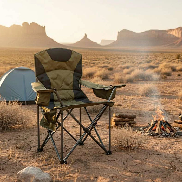 Gunde Outdoor Folding Chair - Olive Green