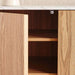 Gwetto Shoe Rack 16 Pairs With 3 Door Veneer - Natural Pan Home
