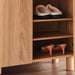 Gwetto Shoe Rack 16 Pairs With 3 Door Veneer - Natural Pan Home