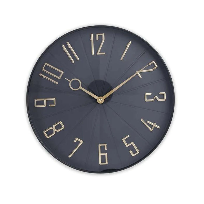 Haaris Wall Clock Dia 30.6Cm - Black