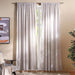 Hailey Sheer 2 Piece Curtain Set - Grey Pan Home