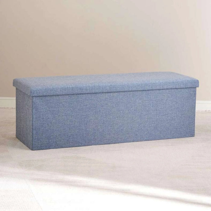 Halden Storage Ottoman 110X38X38Cm - Blue