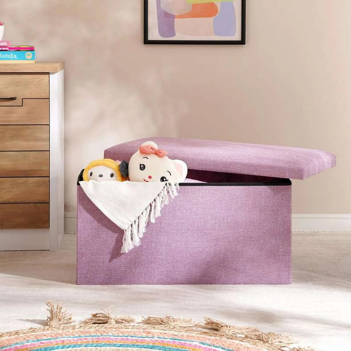 Halden Storage Ottoman 76X38X38Cm - Purple