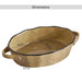 Haldor Speckled Stoneware Oval Baking Dish 30X18.3X6.2Cm -Brown Pan Home