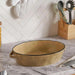 Haldor Speckled Stoneware Oval Baking Dish 41X26X8.3Cm -Brown Pan Home