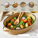 Haldor Speckled Stoneware Oval Baking Dish 41X26X8.3Cm -Brown Pan Home