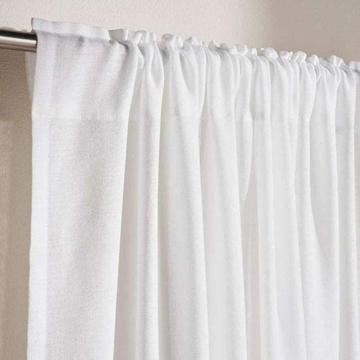 Halsey Sheer 2 Piece Curtain Set 135X240Cm - Cream Pan Home