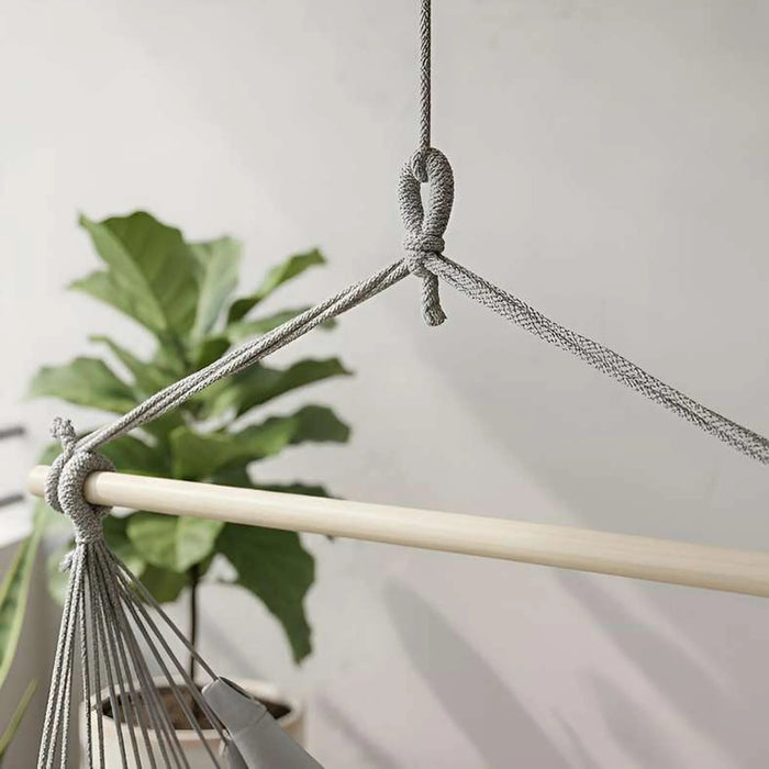 Hammock Swing Chair With 2 Cushions 130X100Cm - Grey Pan Home