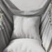 Hammock Swing Chair With 2 Cushions 130X100Cm - Grey Pan Home