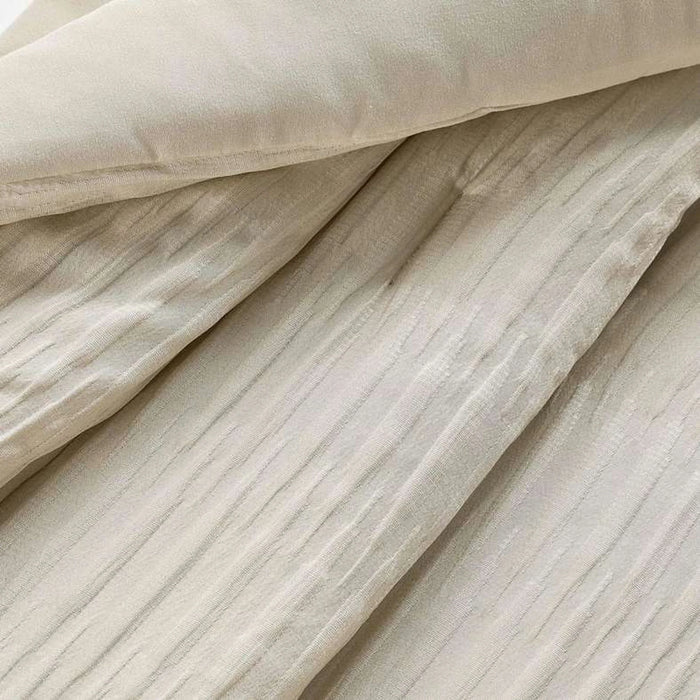 Hana 4-Piece Seersucker Full Comforter Set 160X220Cm - Ivory