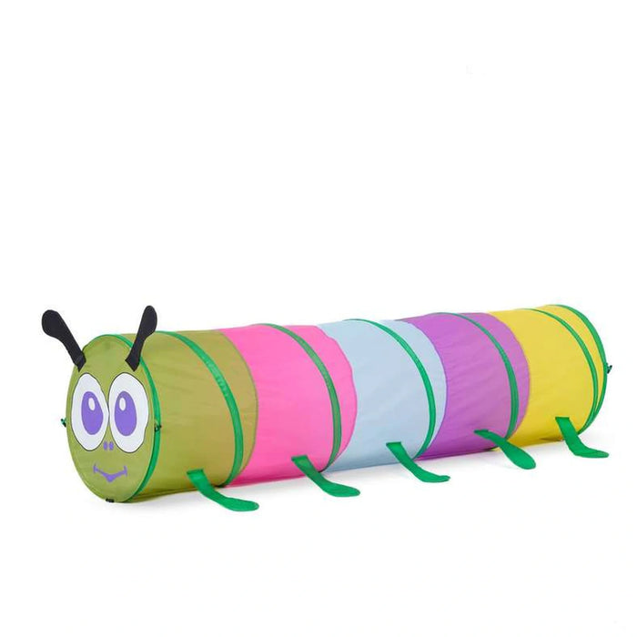 Happy Caterpillar Foldable Play Tunnel Tent 180 Cm - Green