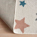 Happy Stars Microfiber Rug 120X160Cm -White & Grey Pan Home