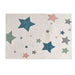 Happy Stars Microfiber Rug 120X160Cm -White & Grey Pan Home