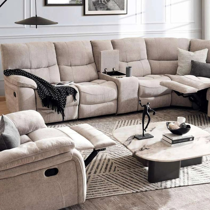 Harmonious Left Arm Chair Modular Recliner - Beige