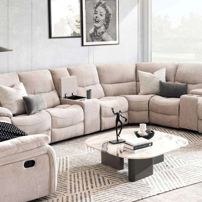 Harmonious Wedge Corner Modular Recliner - Beige