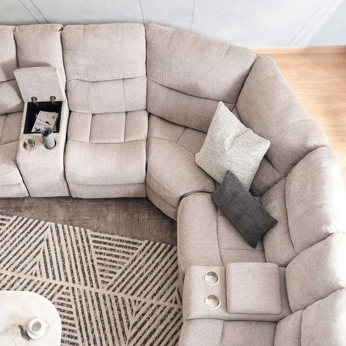 Harmonious Wedge Corner Modular Recliner - Beige