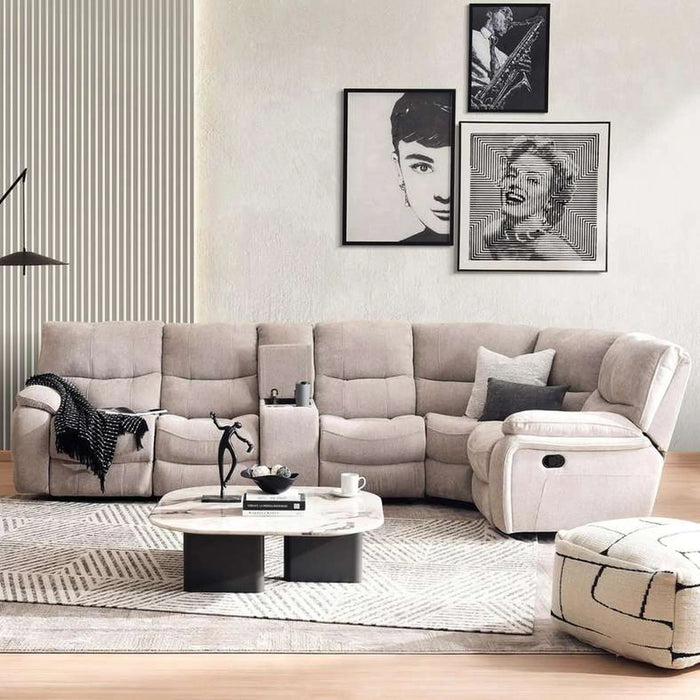 Harmonious Wedge Corner Modular Recliner - Beige