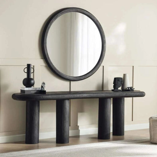 Harper Console Table With Mirror Wood Large - Brown Pan Home