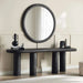 Harper Console Table With Mirror Wood Large - Brown Pan Home