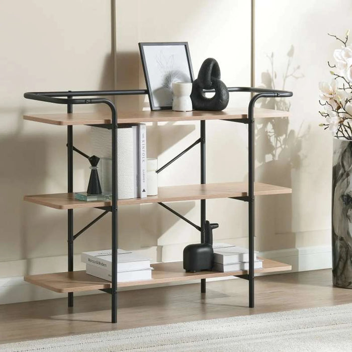Hart 3 Tier Book Shelf Melamine - Brown Black