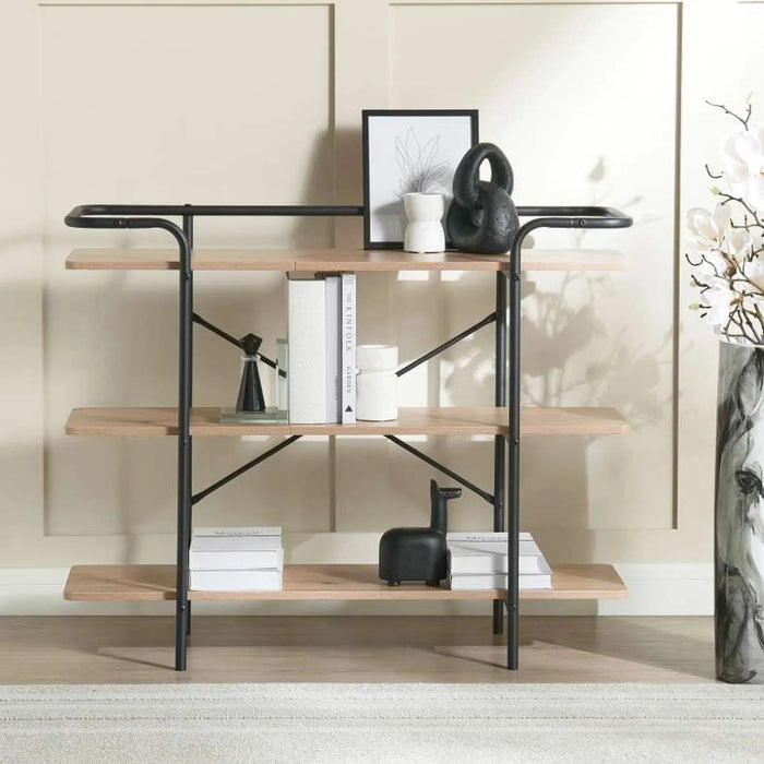 Hart 3 Tier Book Shelf Melamine - Brown Black
