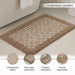 Havensoft Checkered Frame Turkish Cotton Bathmat 60X90 Cm - Blush Pan Home