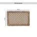 Havensoft Checkered Frame Turkish Cotton Bathmat 60X90 Cm - Blush Pan Home