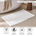Havensoft Checkered Frame Turkish Cotton Bathmat 70X120 Cm-White Pan Home
