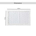 Havensoft Checkered Frame Turkish Cotton Bathmat 70X120 Cm-White Pan Home