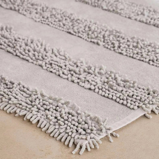 Havensoft Chenille Turkish Cotton Bathmat 60X90 Cm -Silver Pan Home