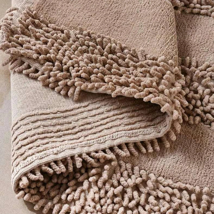 Havensoft Chennile Turkish Cotton Bathmat 70X120 Cm -Beige Pan Home