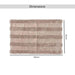 Havensoft Chennile Turkish Cotton Bathmat 70X120 Cm -Beige Pan Home