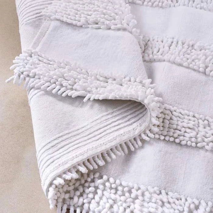 Havensoft Chennile Turkish Cotton Bathmat 70X120 Cm -White Pan Home