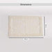 Havensoft Fleur Turkish Cotton Bath Mat 60X90 Cm-White Pan Home