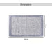 Havensoft Fleur Turkish Cotton Bath Mat 70X120 Cm-Silver Pan Home