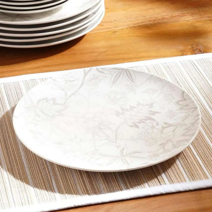 Hayal 30-Piece Porcelain Dinner Set -Grey
