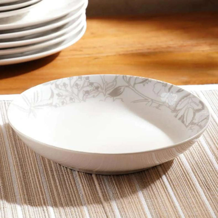 Hayal 30-Piece Porcelain Dinner Set -Grey