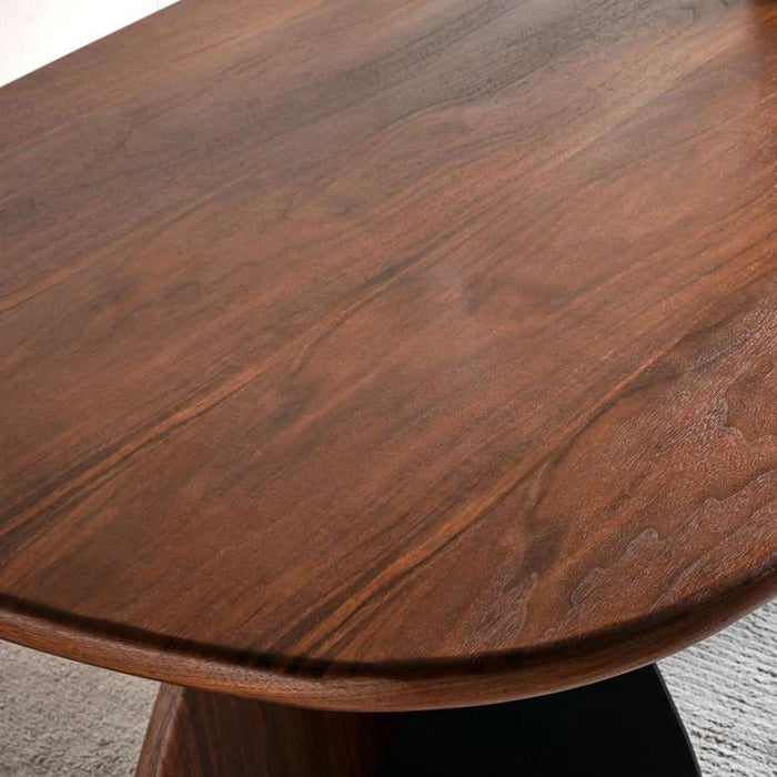 Hazen 8 Seater Dining Table Veneer - Walnut & Brown