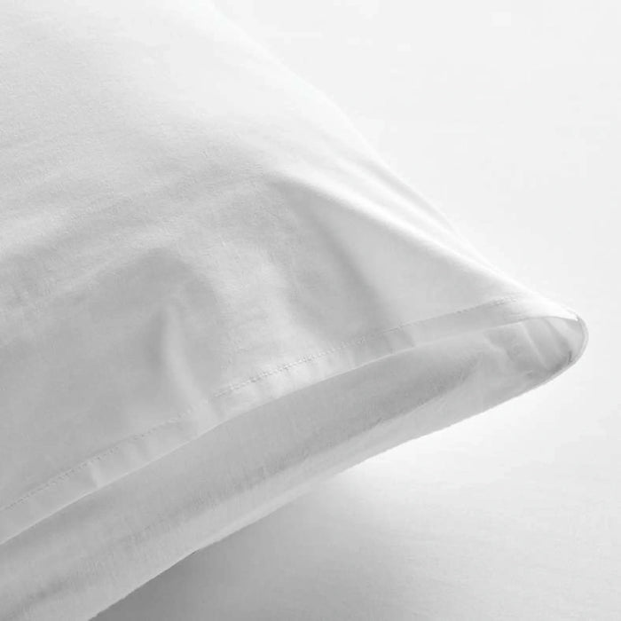 Heather Disty Embroidery Gauze Cotton 3-Piece Super King Duvet Cover Set 260X220Cm - White