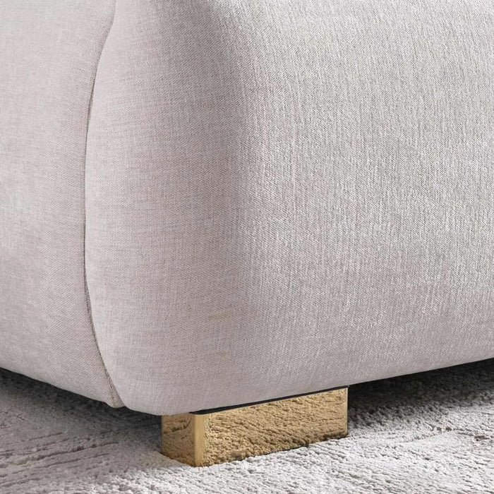 Heave King Bed 180X200 With Led Headboard - Ash White