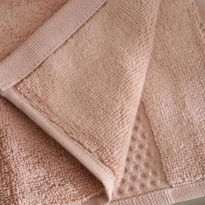 Heavensoft 630 Gsm Premium Turkish Cotton Zero Twist 4Pk Fingertip Towel 30X30 Cm - Rose
