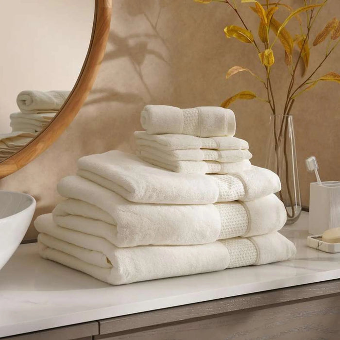 Heavensoft 630 Gsm Premium Turkish Cotton Zero Twist Hand Towel 50X90 Cm-Cream