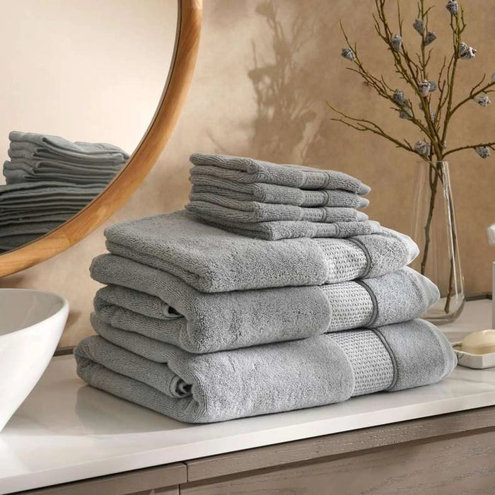 Heavensoft 630 Gsm Premium Turkish Cotton Zero Twist Hand Towel 50X90 Cm-Evening Blue