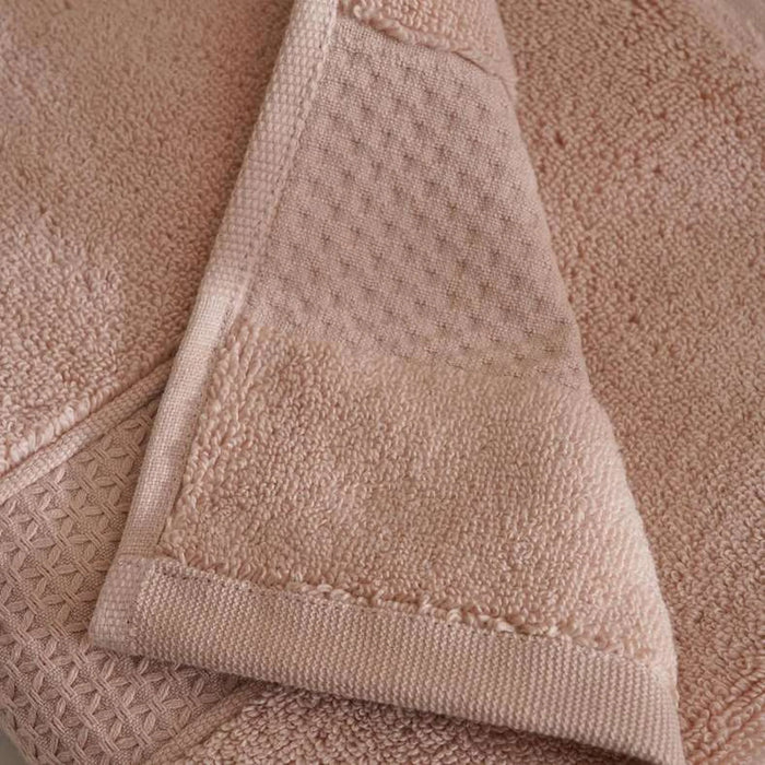 Heavensoft 630 Gsm Premium Turkish Cotton Zero Twist Hand Towel 50X90 Cm-Rose