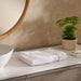 Heavensoft 630 Gsm Premium Turkish Cotton Zero Twist Hand Towel 50X90 Cm-White Pan Home