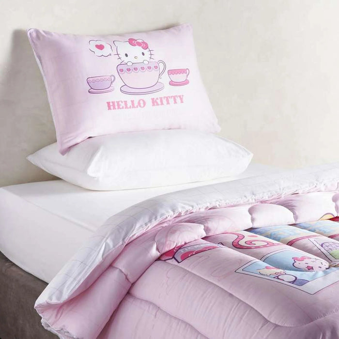 Hello Kitty 2 Piece Comforter Set 135X220Cm - Pink