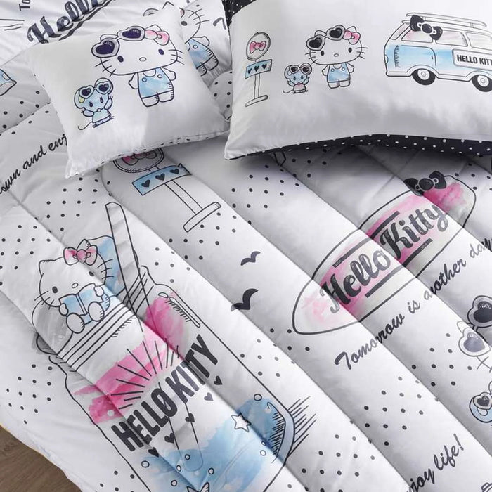 Hello Kitty 4 Piece Bed In A Bag 135X220Cm - Pink