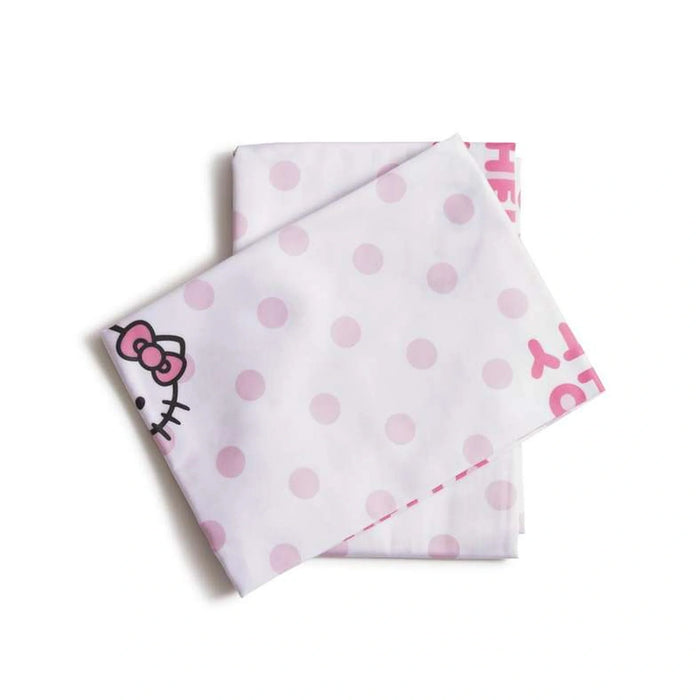 Hello Kitty Polka 2 Pcs 225Tc Cotton Pillowcase 50X75Cm- Pink