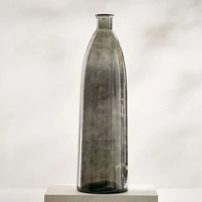 Helmi Recycled Glass Vase 25.5X81Cm - Grey Pan Home